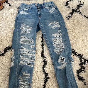 American Eagle high rise mom jeans